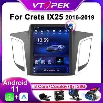 Vtopek 2Din Za Hyundai Creta IX25 2015-2019 4G Android 11 Auto-Stereo Radio Media Player Navigacija GPS Glavna Jedinica
