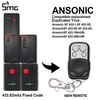 Za ANSONIC SF 433-1, SF 433-2E, 433-3E. SF 433-4E, SF 433-1Mini/M daljinsko upravljanje garažnim mjestom vrata 433,92 Mhz predajnik sa fiksnim kodom